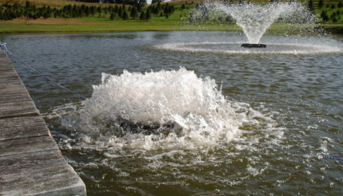 pond aeration system installation