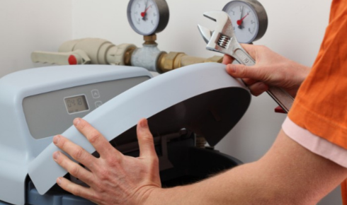 water softener system making noise