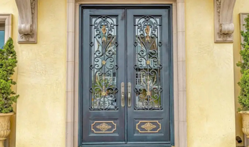 styled iron door collections
